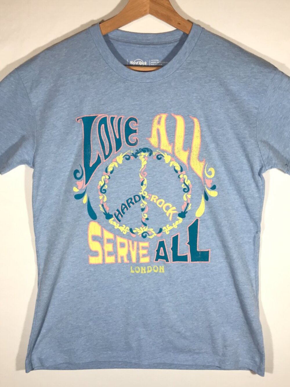 Hard Rock Women's Medium Blue Short Sleeve T-Shirt